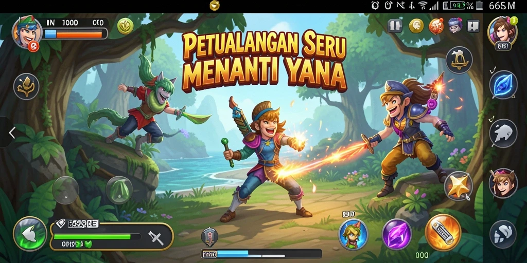 Gameplay menarik dari 66D dengan tantangan petualangan seru.