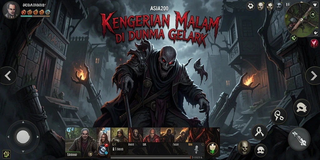 Screenshot gameplay ASIA200 menampilkan momen menegangkan saat menghadapi hantu.