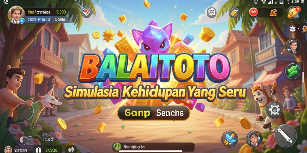 Screenshot utama BALAITOTO menunjukkan gameplay simulasi yang menegangkan dan interaktif.