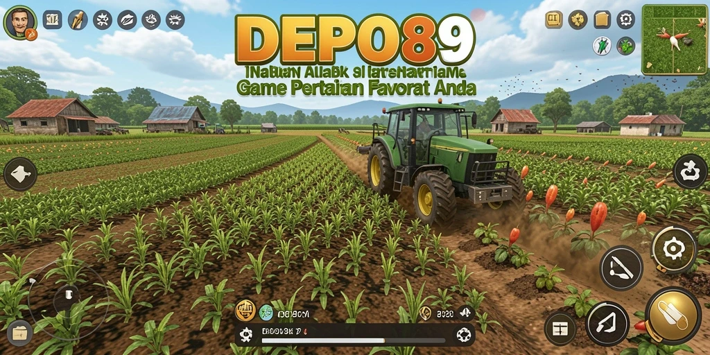 Tampilan screenshot DEPO89 menampilkan aktivitas bertani yang seru.