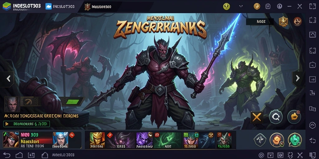 Tampilan gameplay <strong>INDESLOT303</strong> yang mencekam dan penuh kengerian.