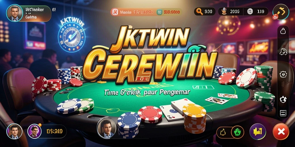 Tampilan gameplay JKTWIN yang mengasyikkan dalam permainan Poker.