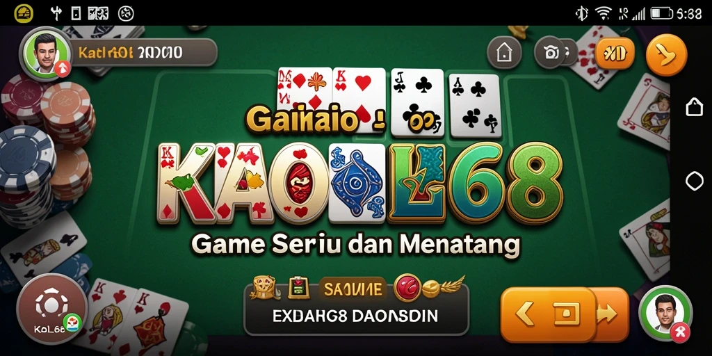 Tangkapan layar KAOL68 menampilkan permainan domino yang seru dan interaktif.