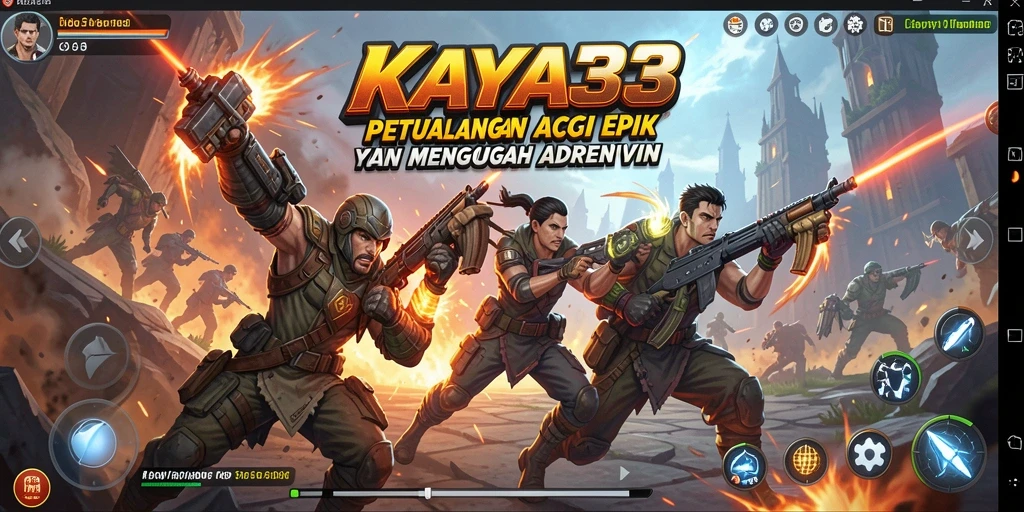 Tampilan gameplay KAYA33 yang penuh aksi dan menegangkan.