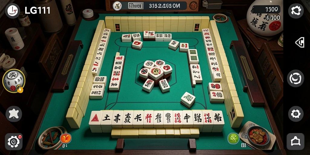 Tampilan gameplay seru dari LG111 yang penuh dengan tantangan Mahjong.