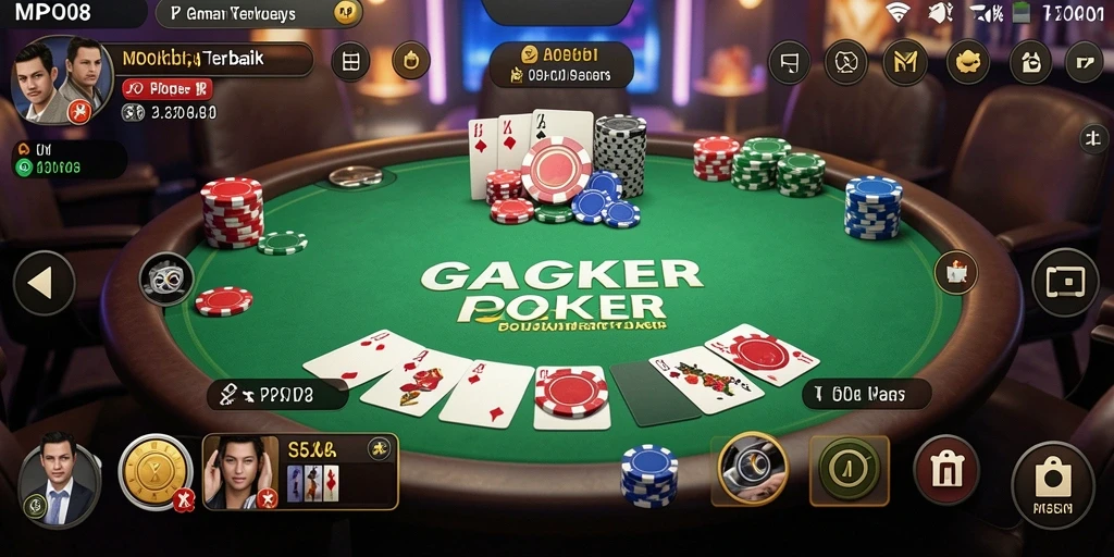 Tampilan gameplay seru di MPO08 dengan pengalaman poker nyata.