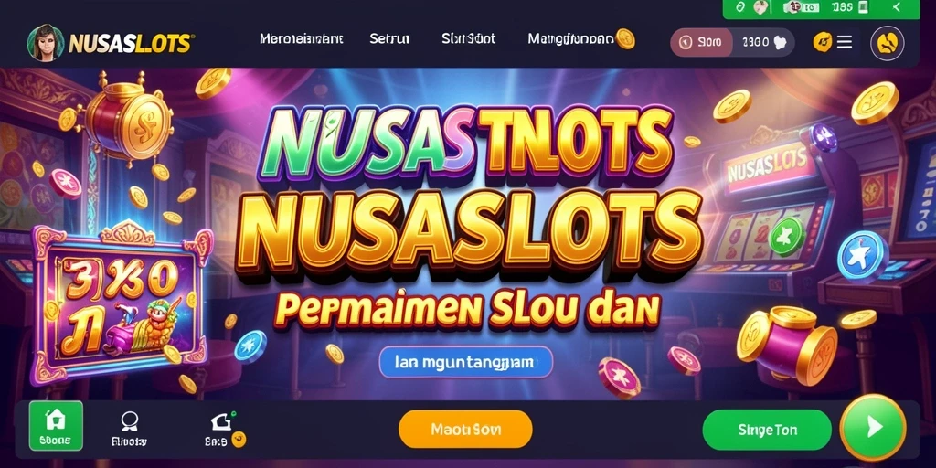 Tangkapan layar NUSASLOTS menunjukkan gameplay mesin slot yang menarik.