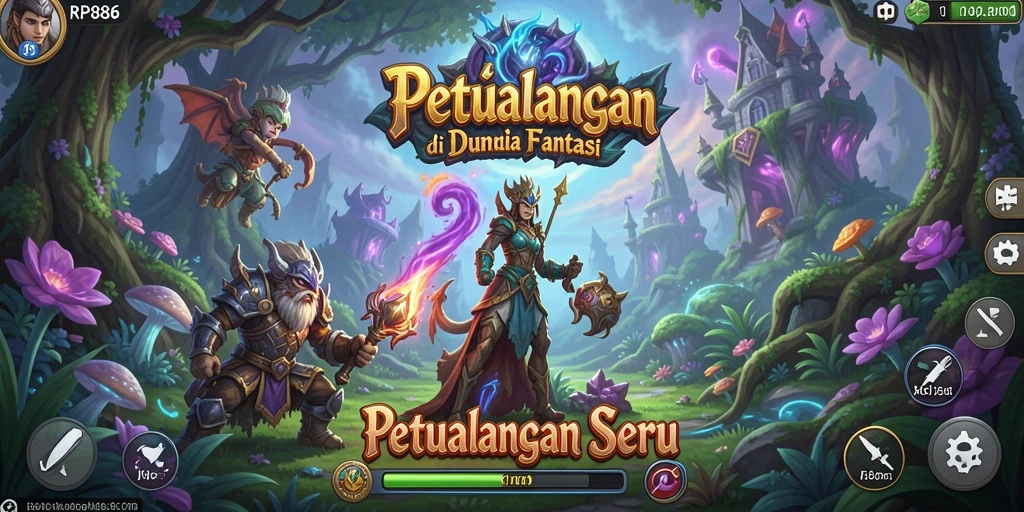 Screenshot gameplay RP886 yang menampilkan aksi petualangan mendebarkan.