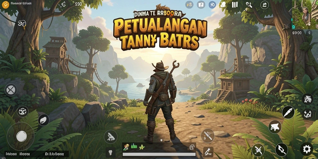 Tangkapan layar menunjukkan eksplorasi dunia terbuka yang indah.