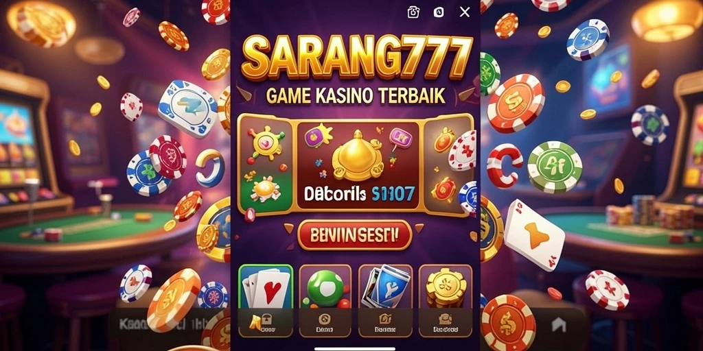 Tampilan menarik dari gameplay Kasino SARANG777 yang seru.