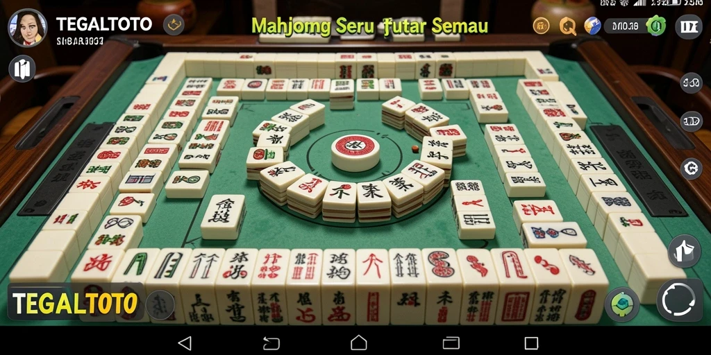 Tampilan gameplay seru dalam TEGALTOTO, permainan Mahjong yang menantang.